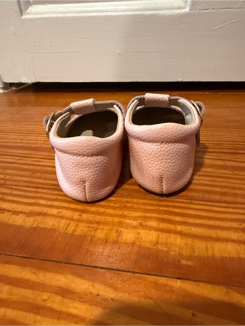 Little Lovebug Blush Pink soft toddler shoes - Picture 4 of 9